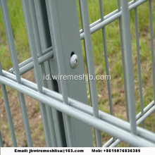 868/656 Dilapisi Bubuk Panel Pagar Wire Mesh Ganda